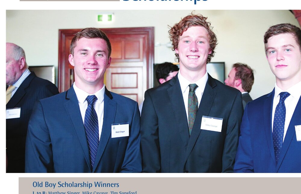 Old Boy Scholarship Winners, 2014