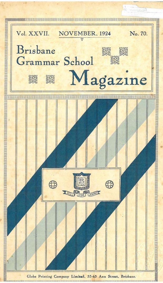 Cover of the 1924 School Magazine
