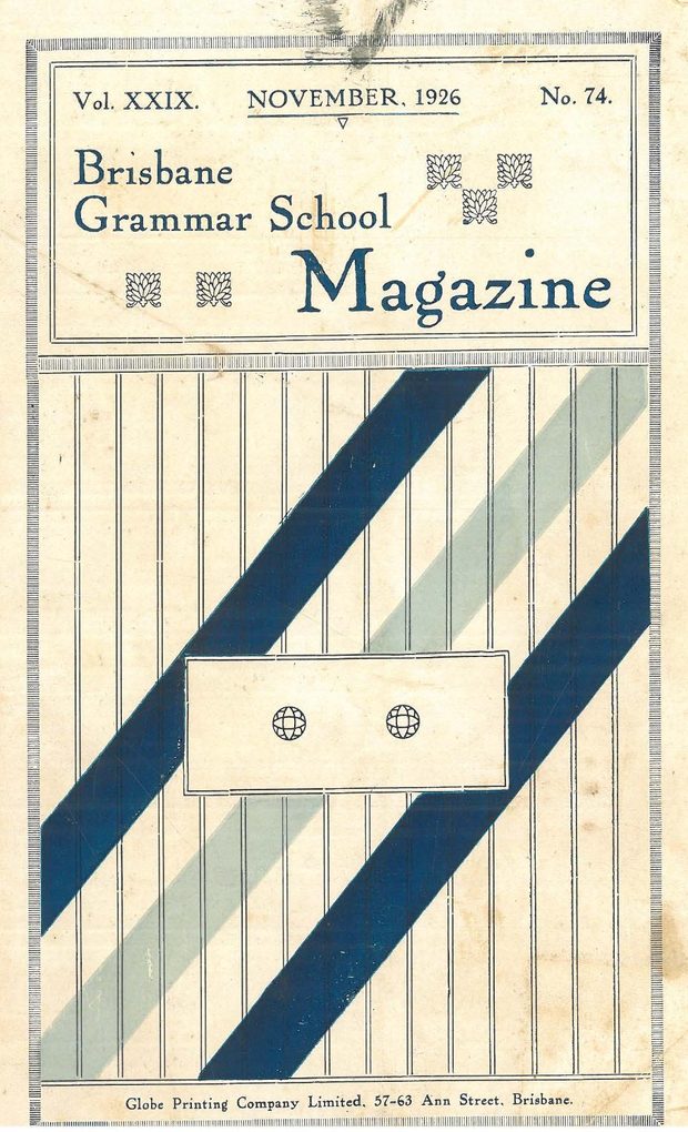 Cover of the 1926 School Magazine