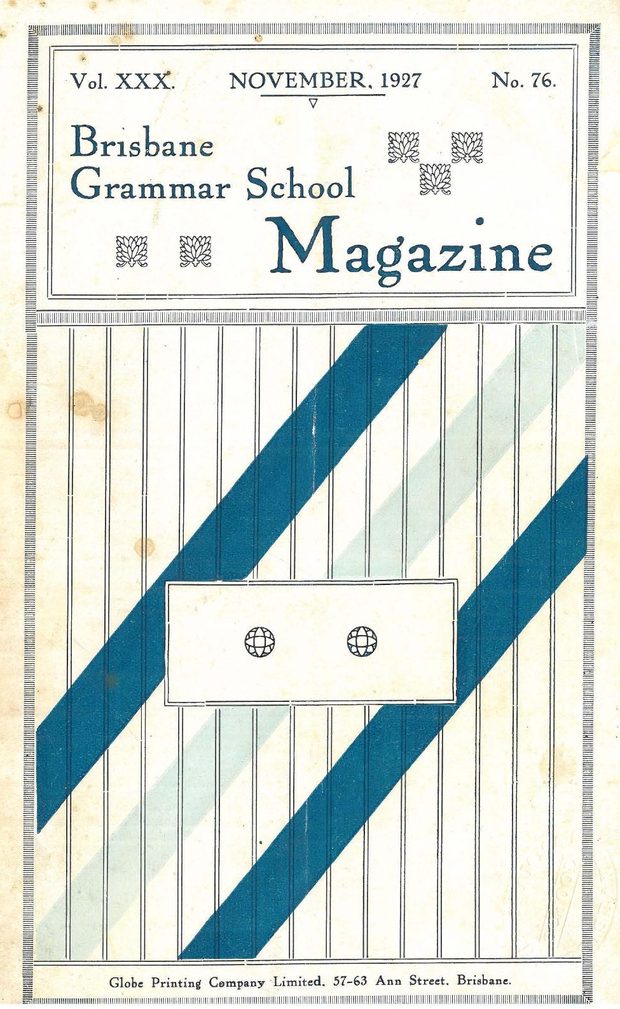 Cover of the 1927 School Magazine