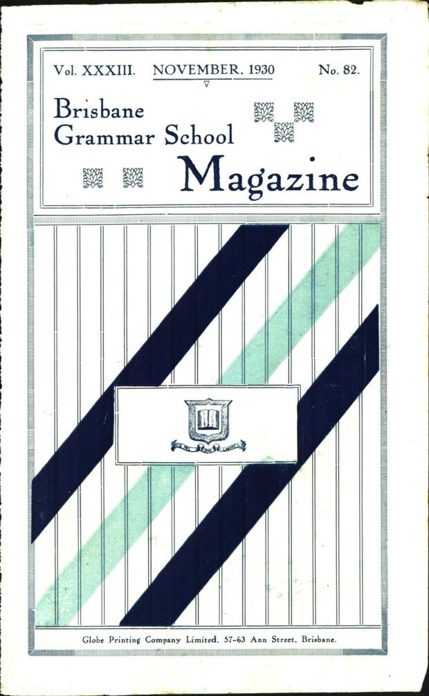 Cover of the 1930 School Magazine