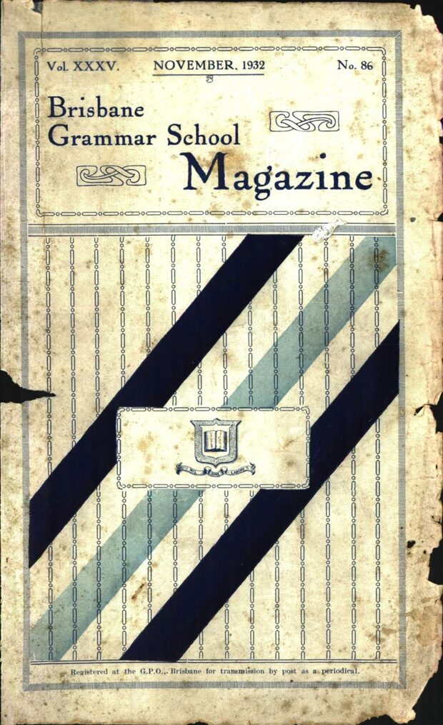 Cover of the 1932 School Magazine