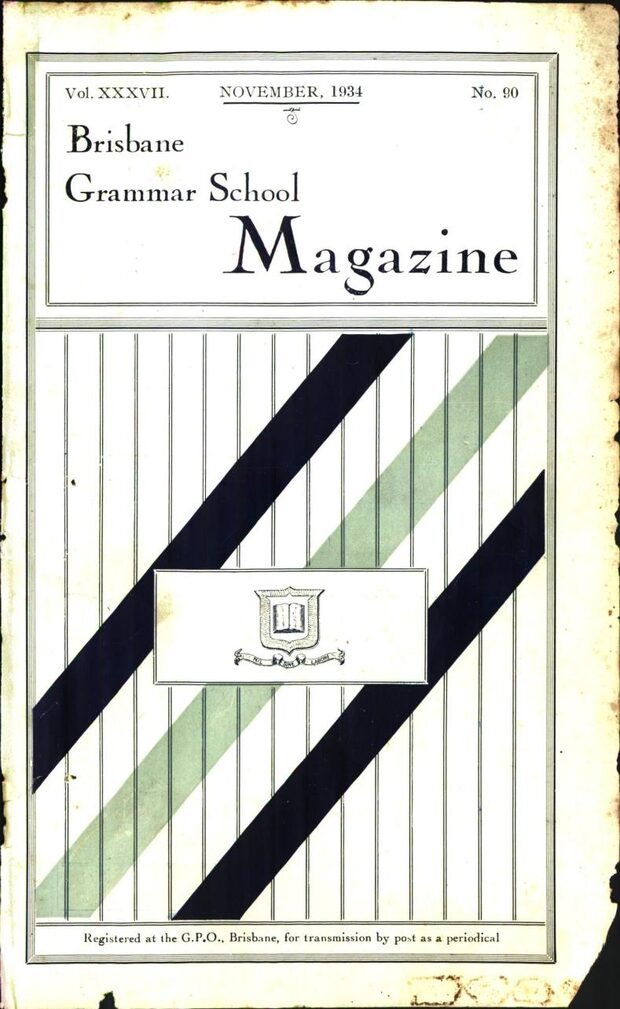 Cover of the 1934 School Magazine