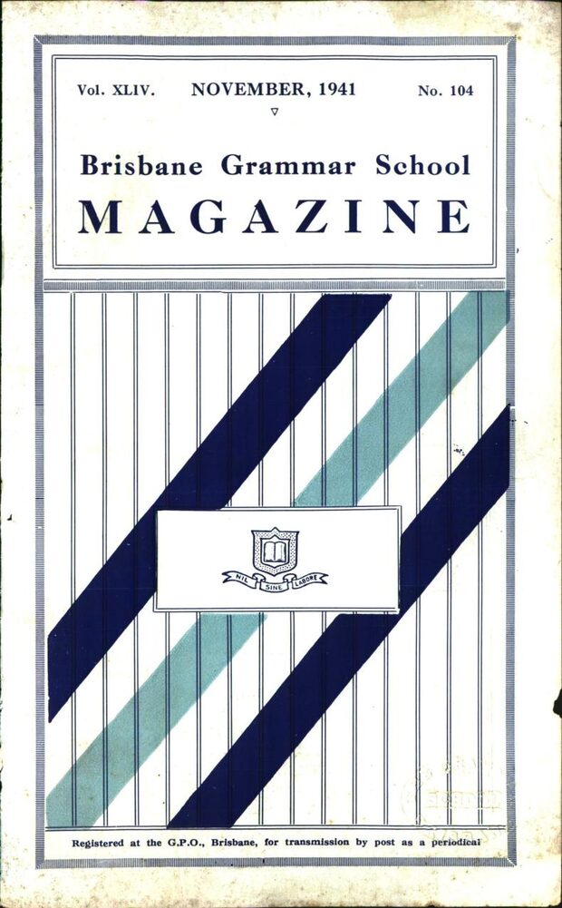 Cover of the 1941 School Magazine
