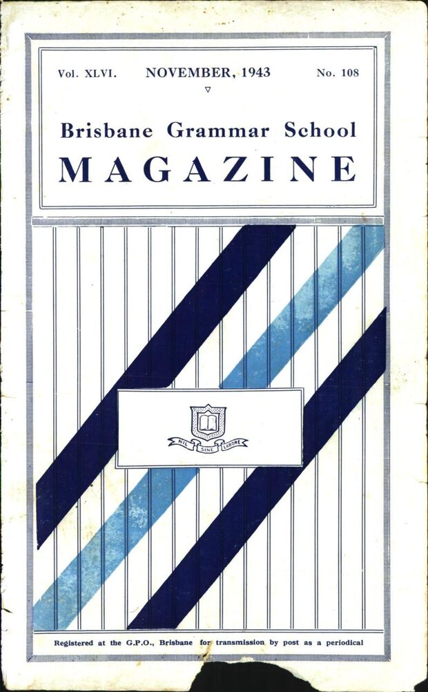 Cover of the 1943 School Magazine