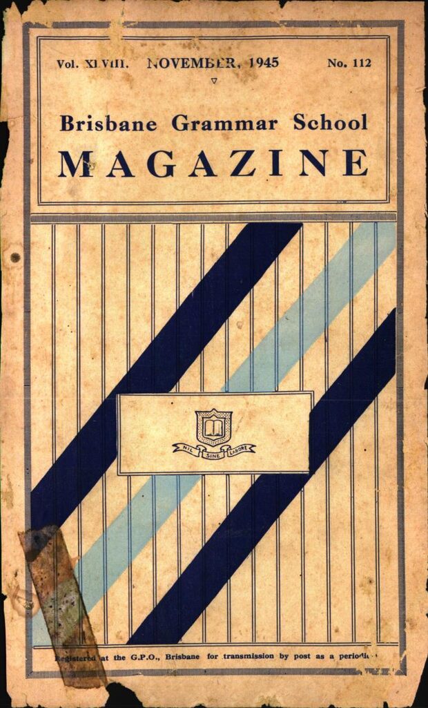 Cover of the 1945 School Magazine