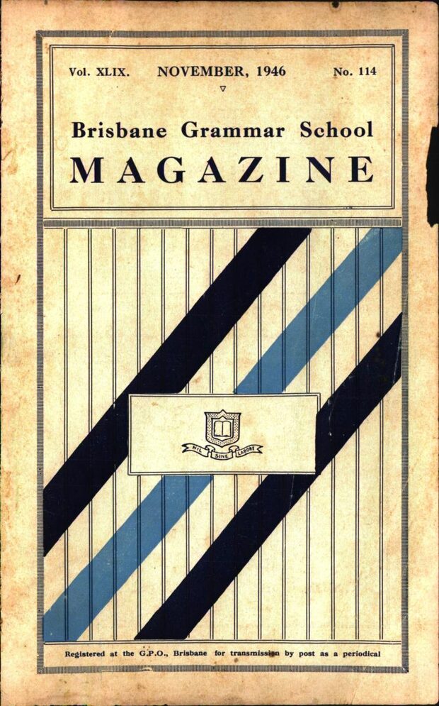 Cover of the 1946 School Magazine