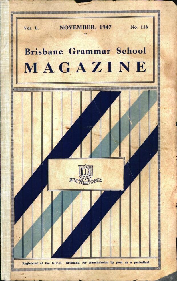 Cover of the 1947 School Magazine