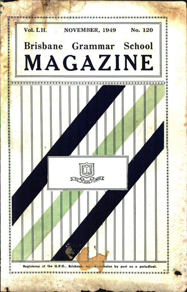 Cover of the 1949 School Magazine