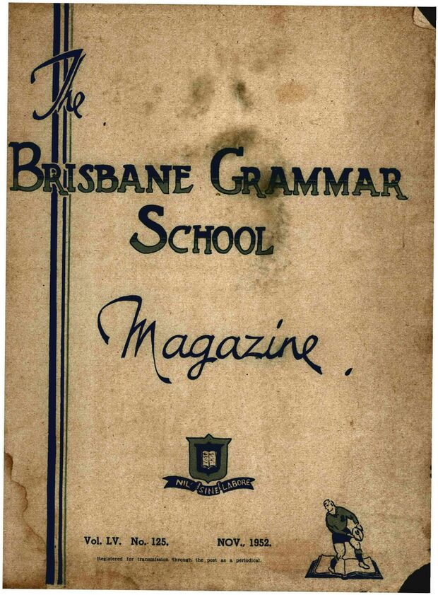 Cover of the 1952 School Magazine
