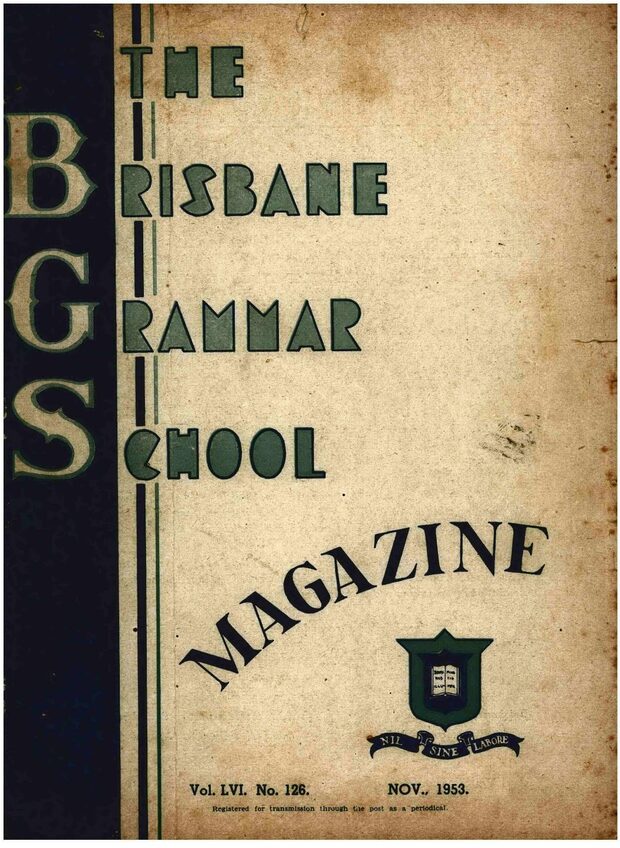 Cover of the 1953 School Magazine