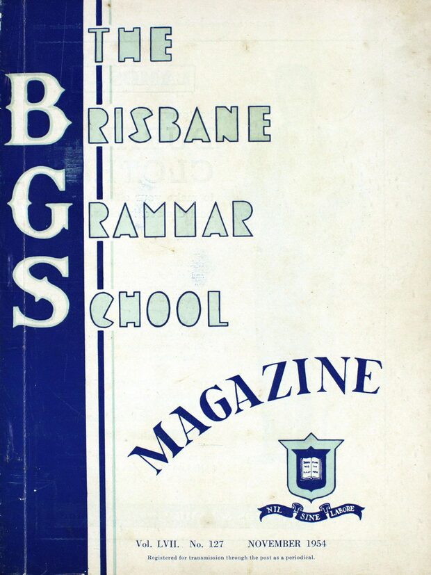 Cover of the 1954 School Magazine