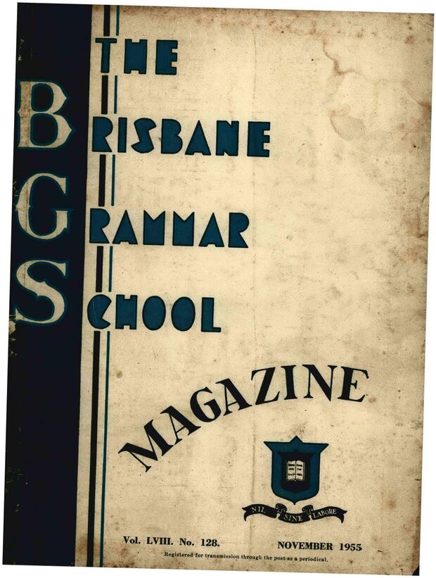 Cover of the 1955 School Magazine