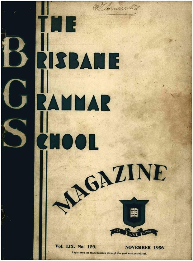 Cover of the 1956 School Magazine