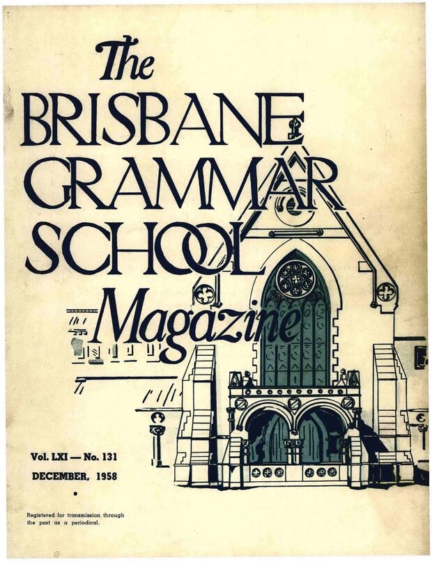 Cover of the 1958 School Magazine