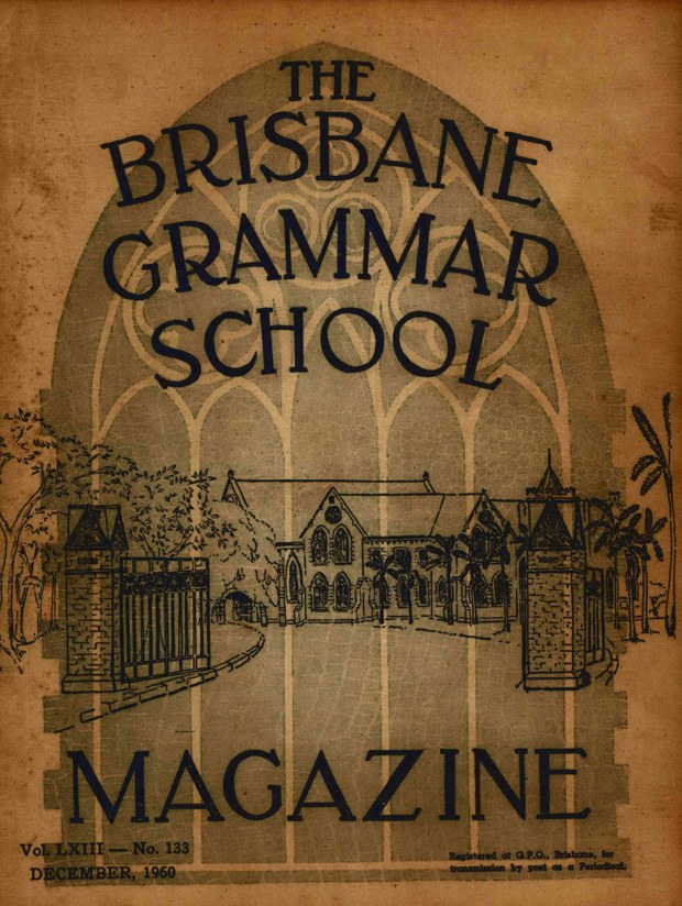 Cover of the 1960 School Magazine