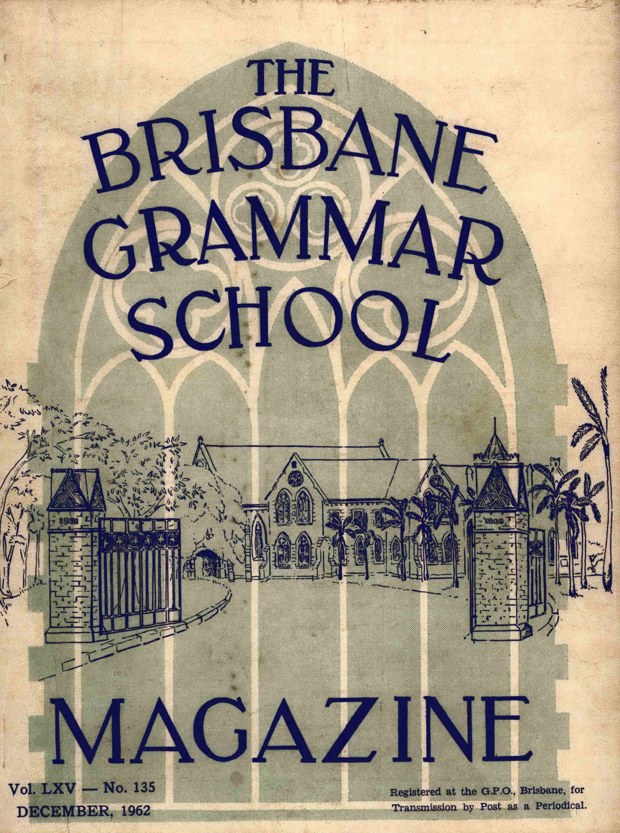 Cover of the 1962 School Magazine