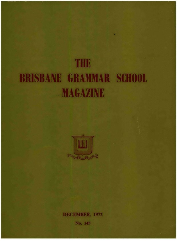 Cover of the 1972 School Magazine