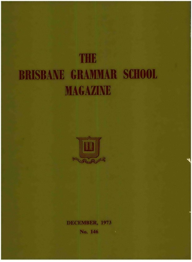 Cover of the 1973 School Magazine