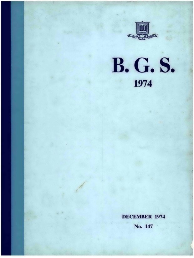 Cover of the 1974 School Magazine