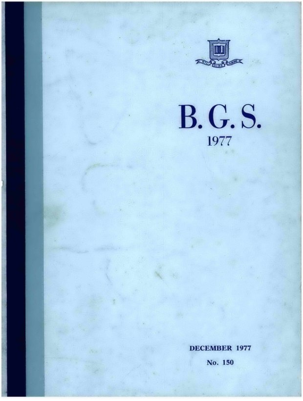 Cover of the 1977 School Magazine