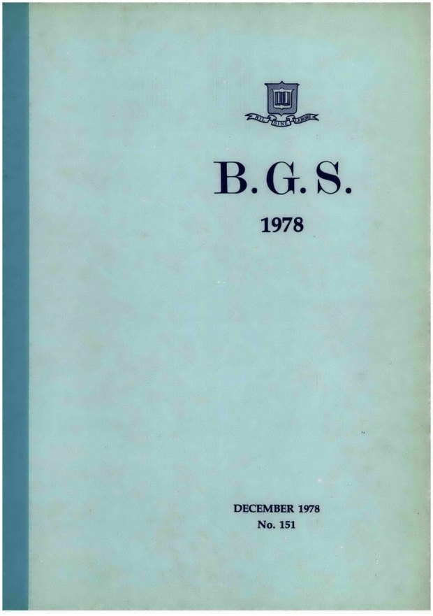 Cover of the 1978 School Magazine