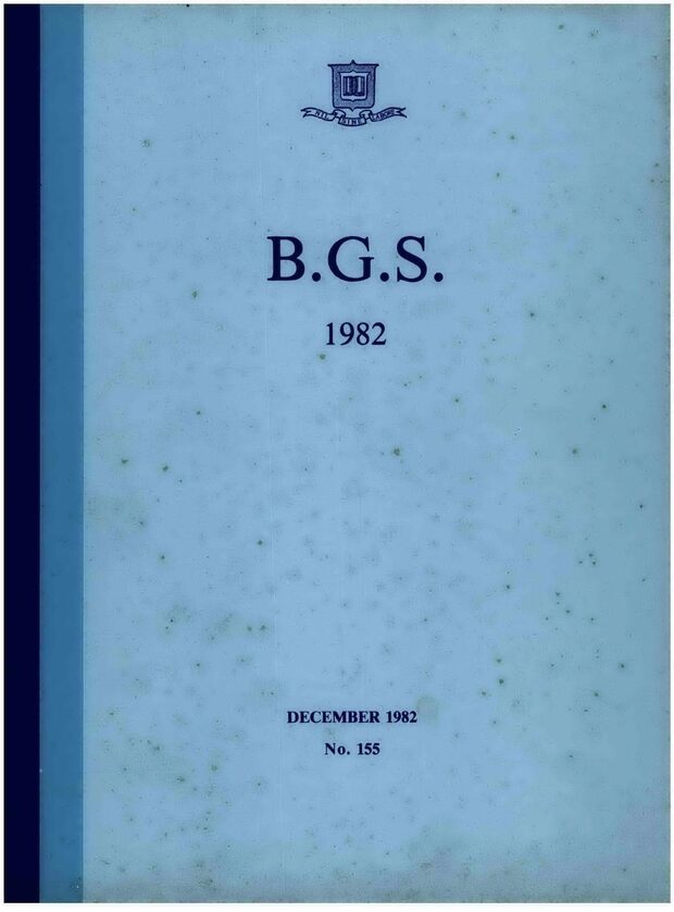 Cover of the 1982 School Magazine