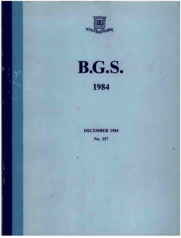 Cover of the 1984 School Magazine