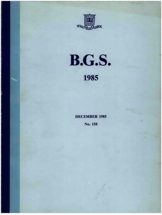 Cover of the 1985 School Magazine