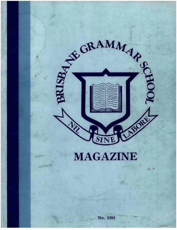 Cover of the 1987 School Magazine