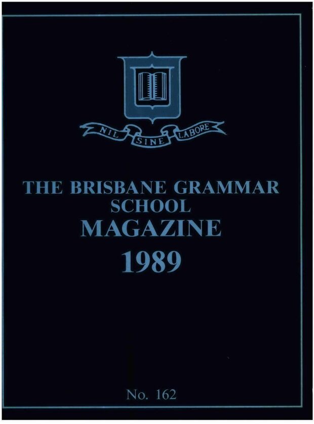 Cover of the 1989 School Magazine