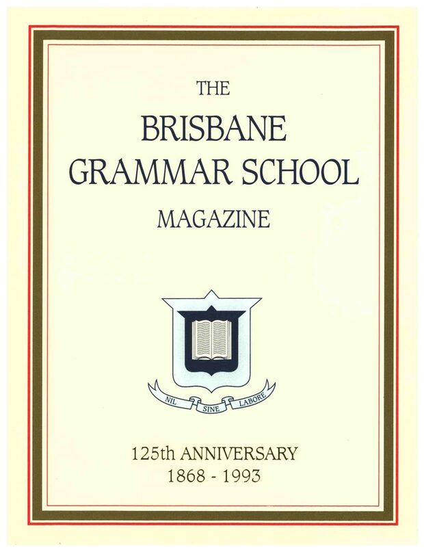 Cover of the 1993 School Magazine