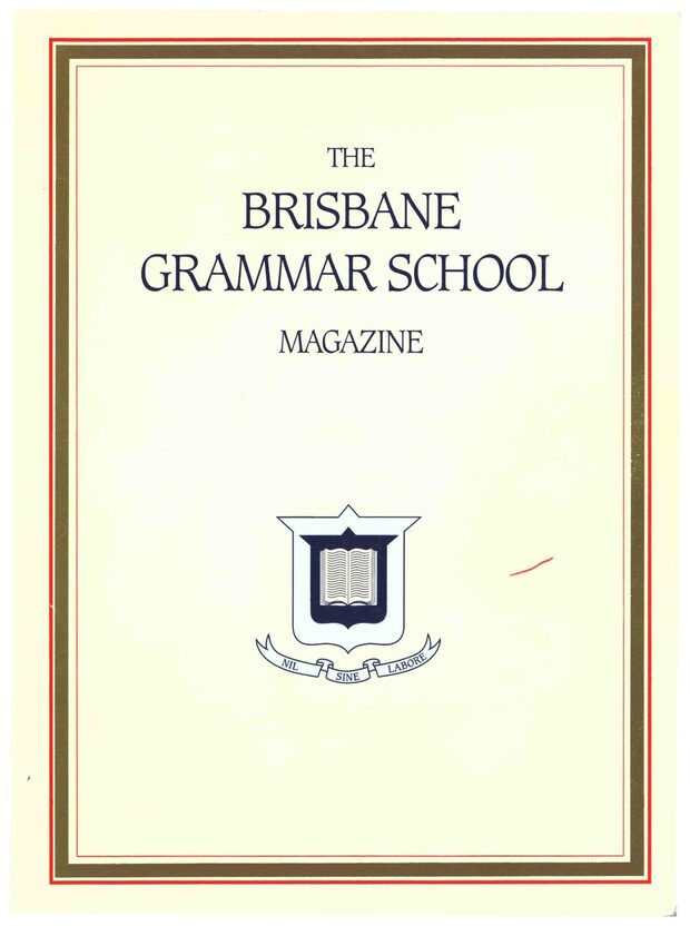 Cover of the 1996 School Magazine