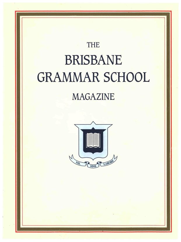 Cover of the 1999 School Magazine