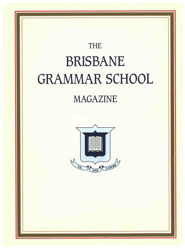 Cover of the 2000 School Magazine