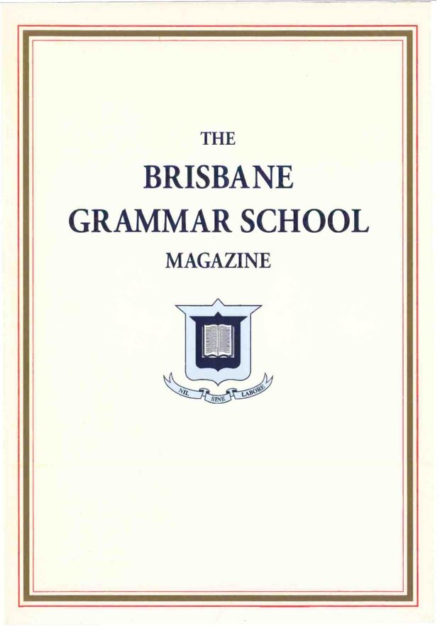 Cover of the 2003 School Magazine
