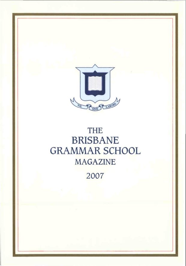 Cover of the 2007 School Magazine